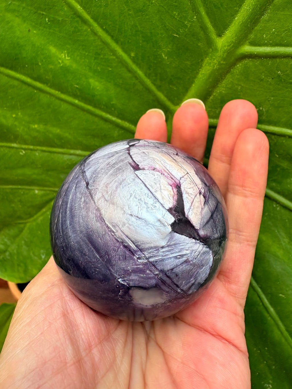 Esfera mica lepidolita