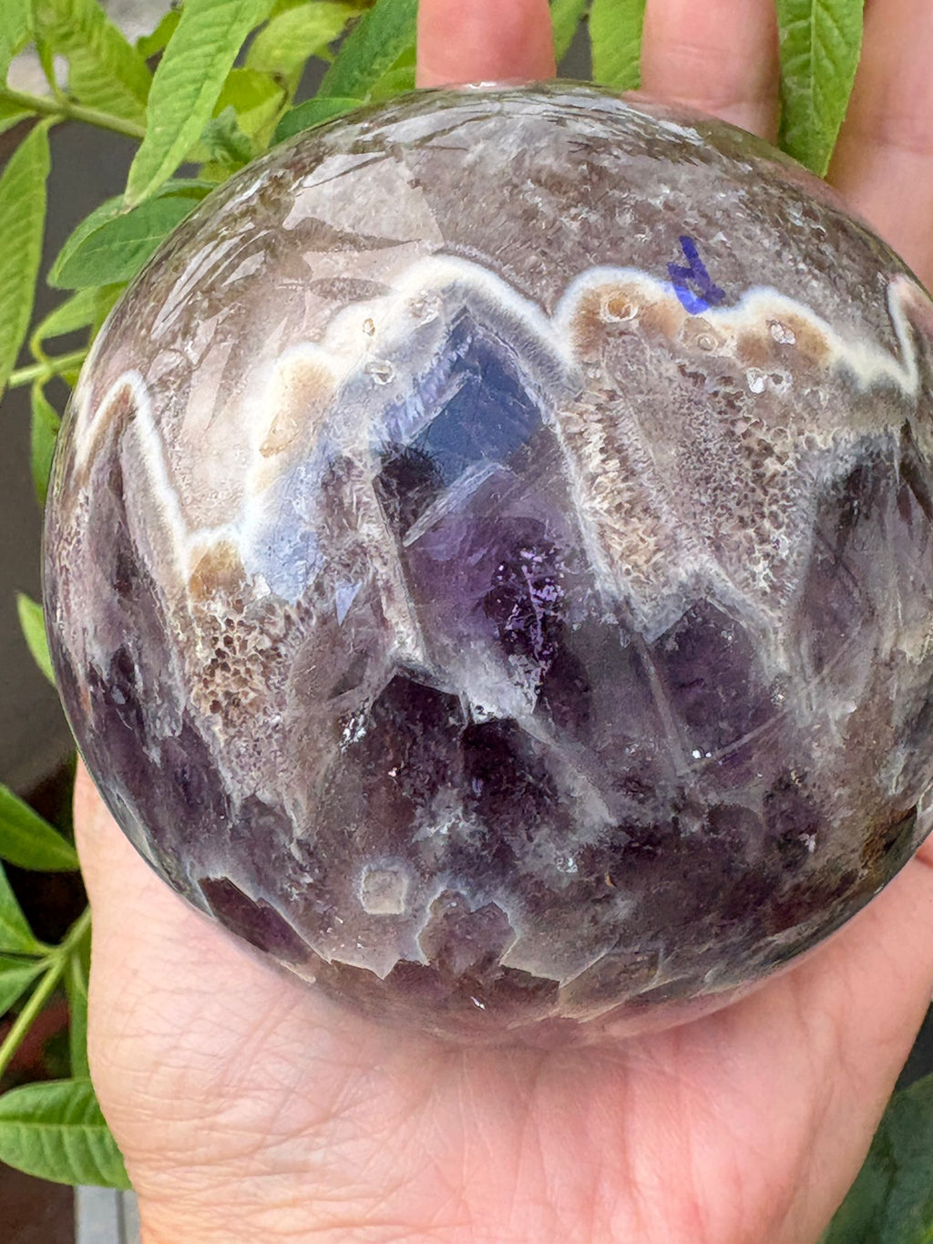 Esfera de amatista africana enhidro