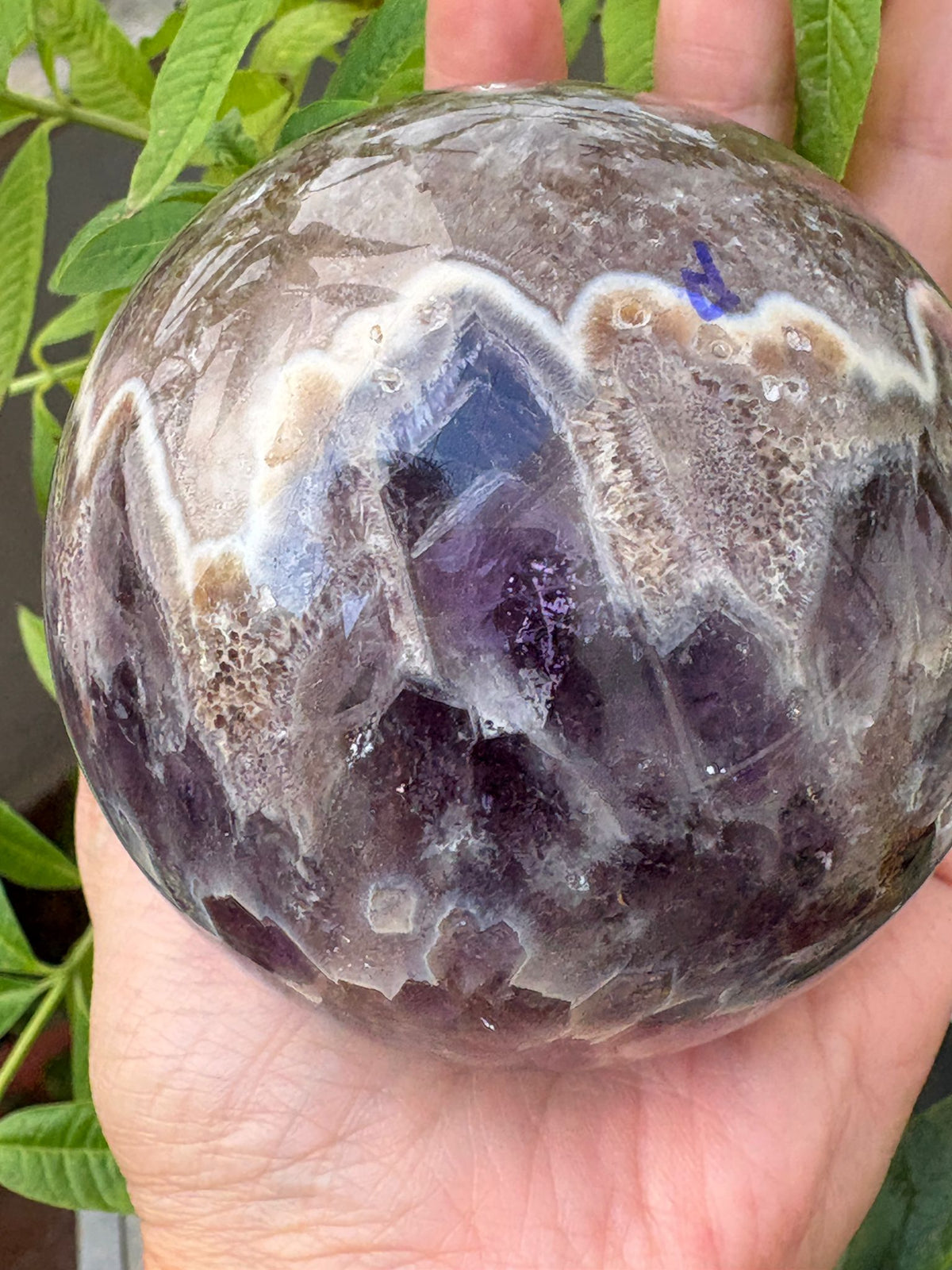 Esfera de amatista africana enhidro