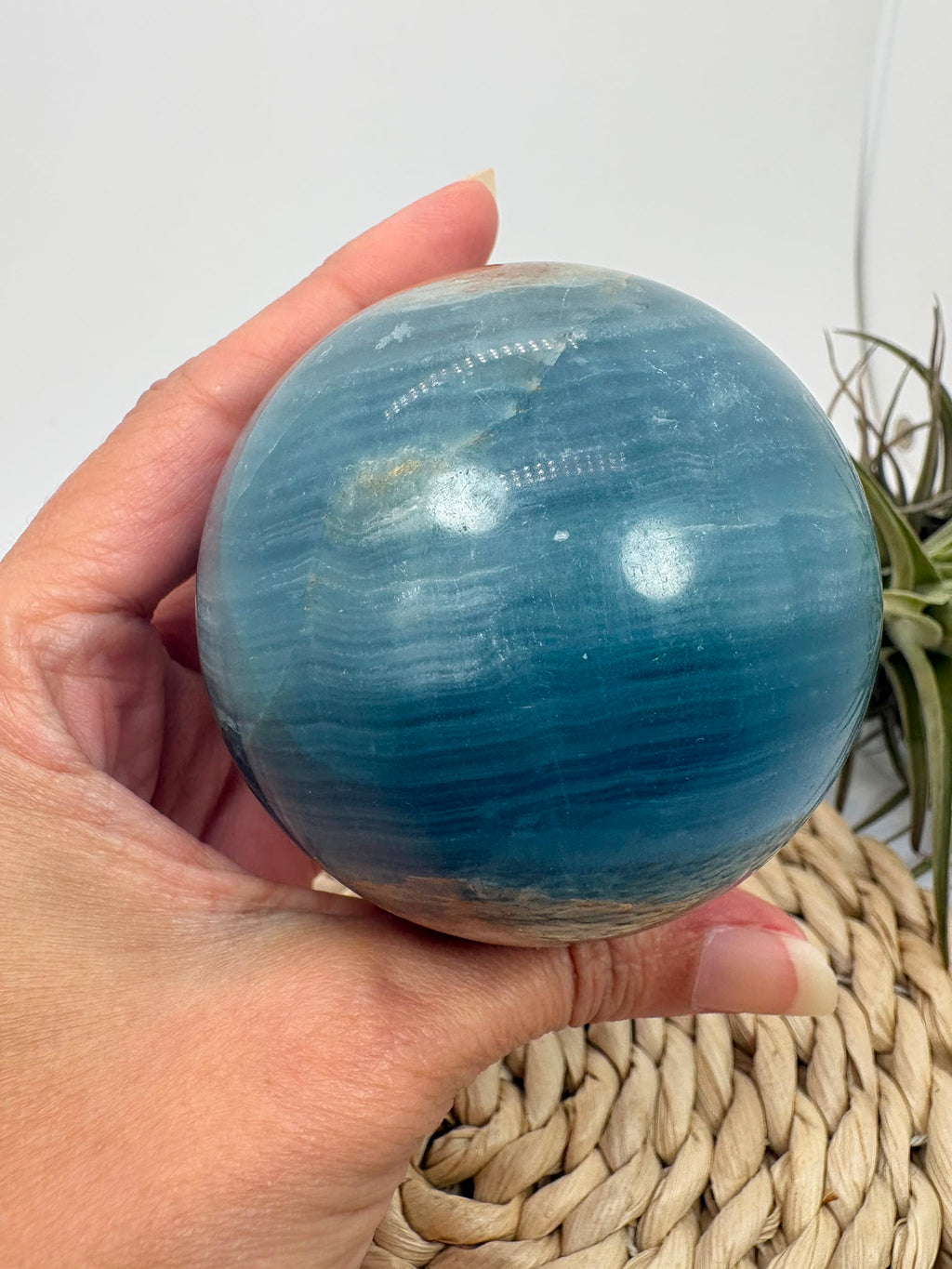Esfera de ónix azul