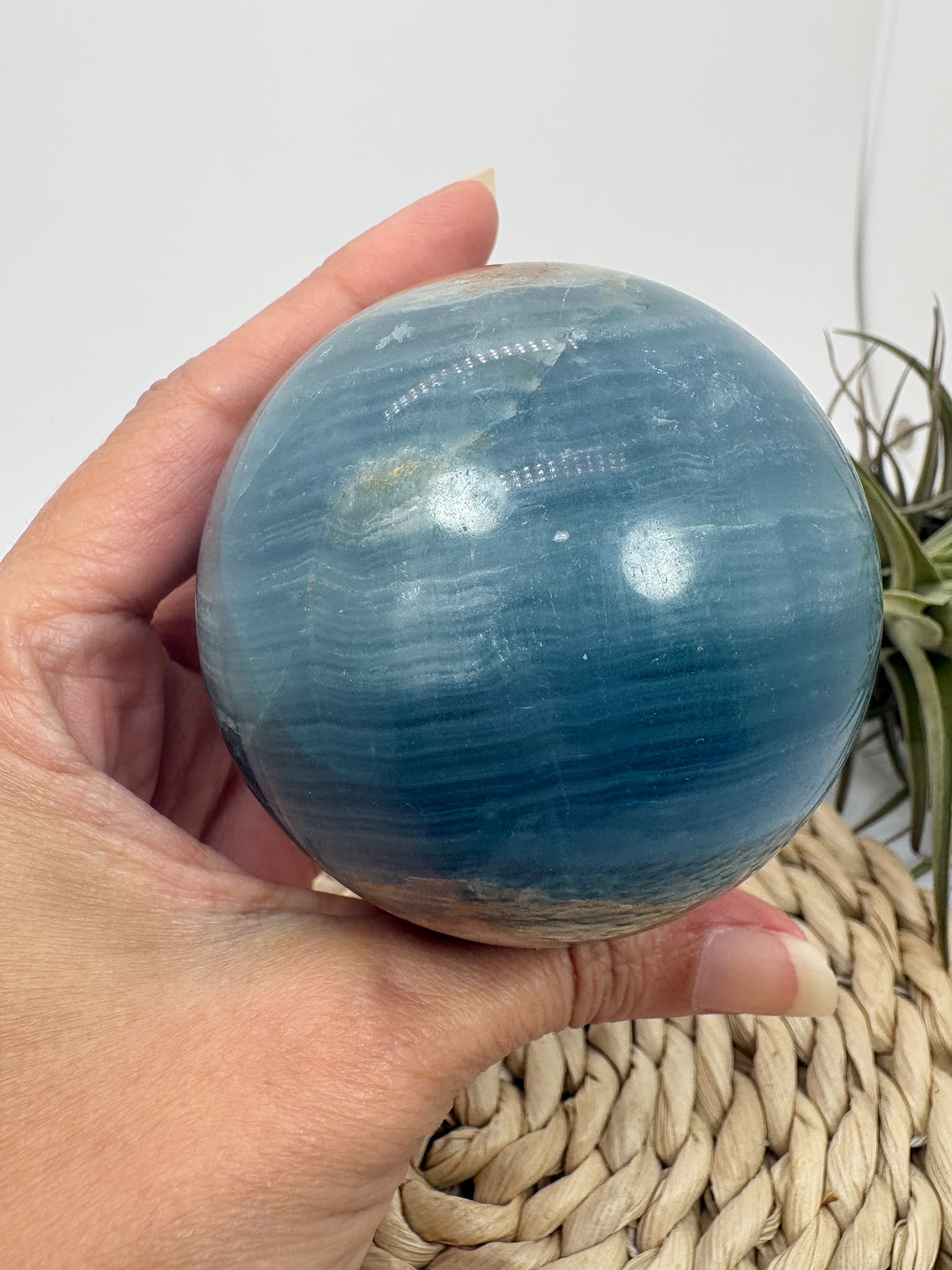 Esfera de ónix azul