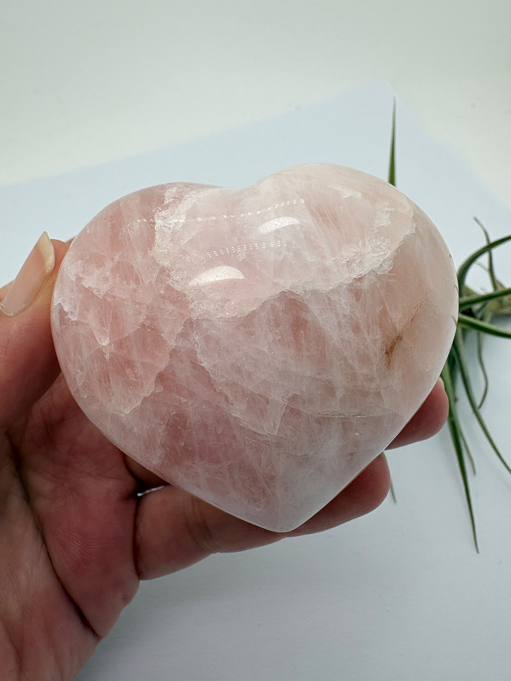 Corazón de cuarzo rosa de Madagascar - foto 6