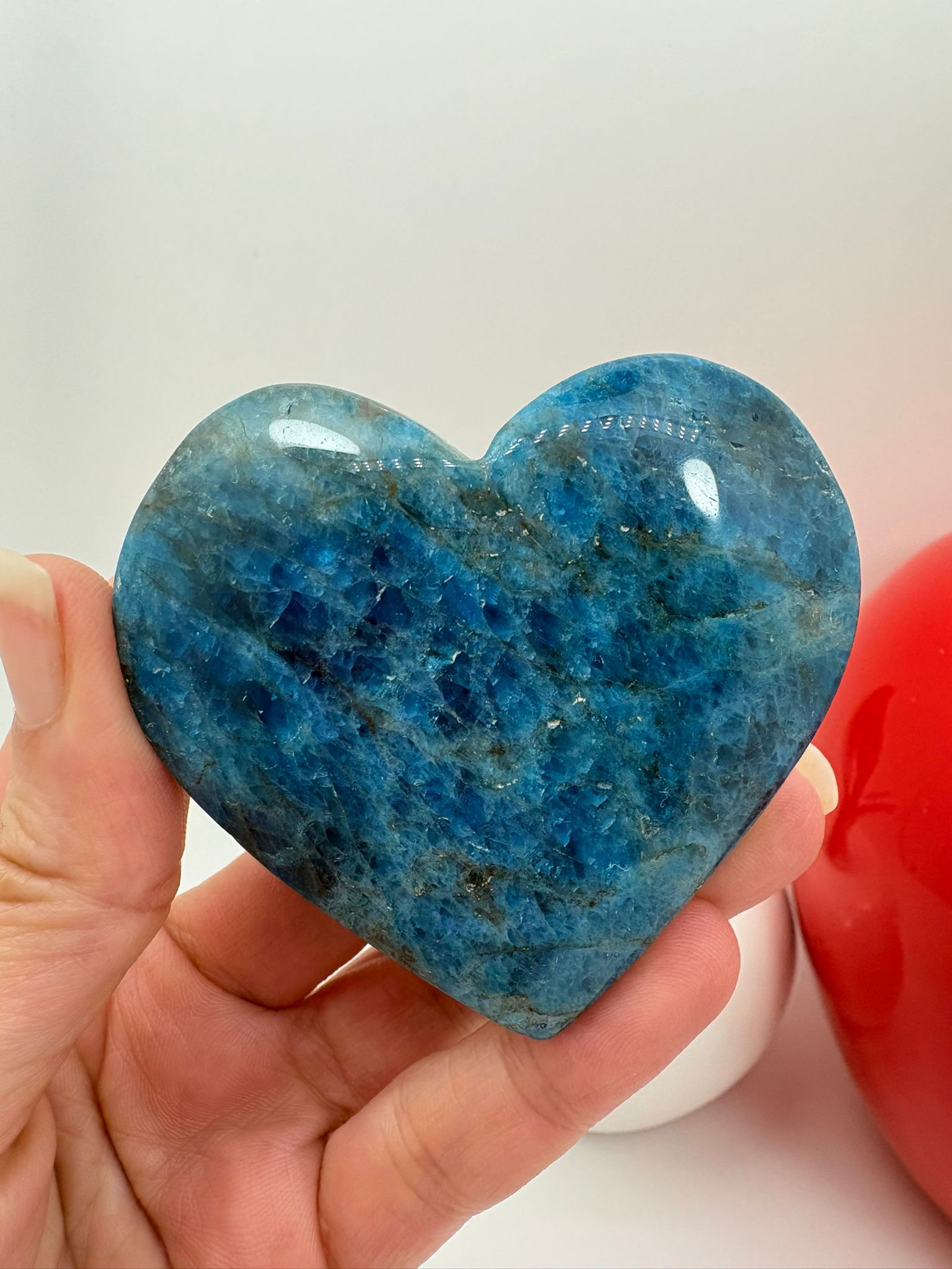 Corazón de apatito azul