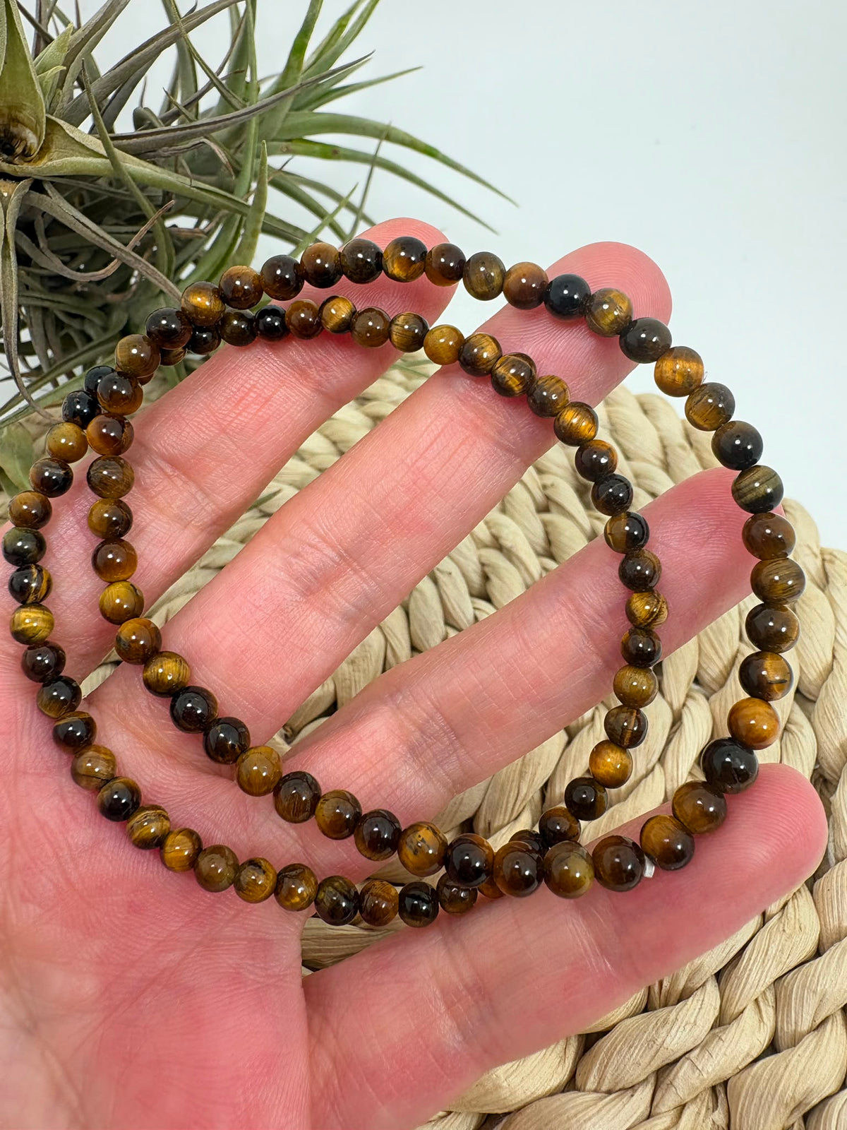 Pulsera ojo de tigre 4mm