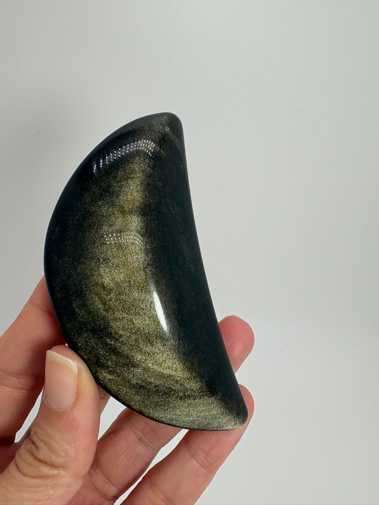 Obsidiana dorada pulida
