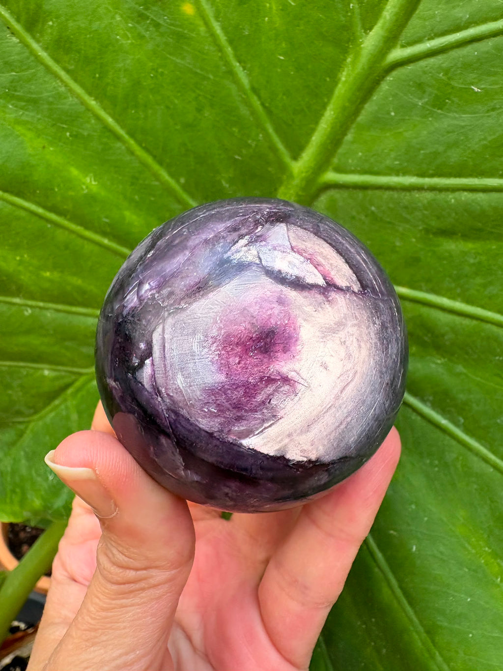 Esfera mica lepidolita