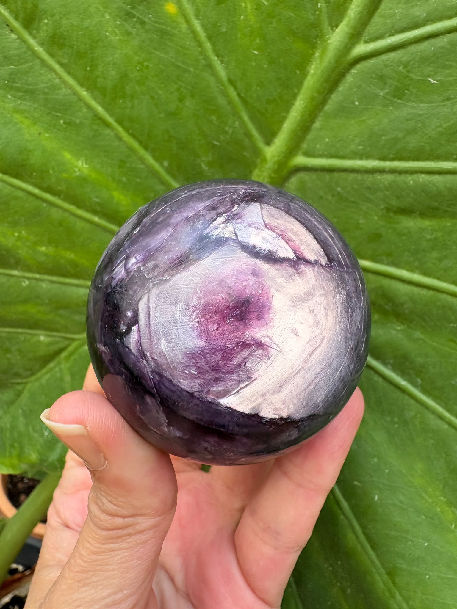 Esfera mica lepidolita