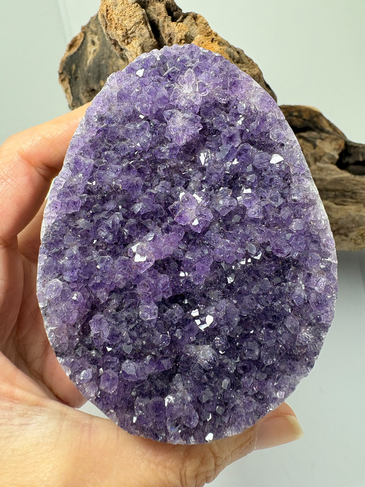 Drusa de amatista natural - cristales violetas brillantes - foto 6