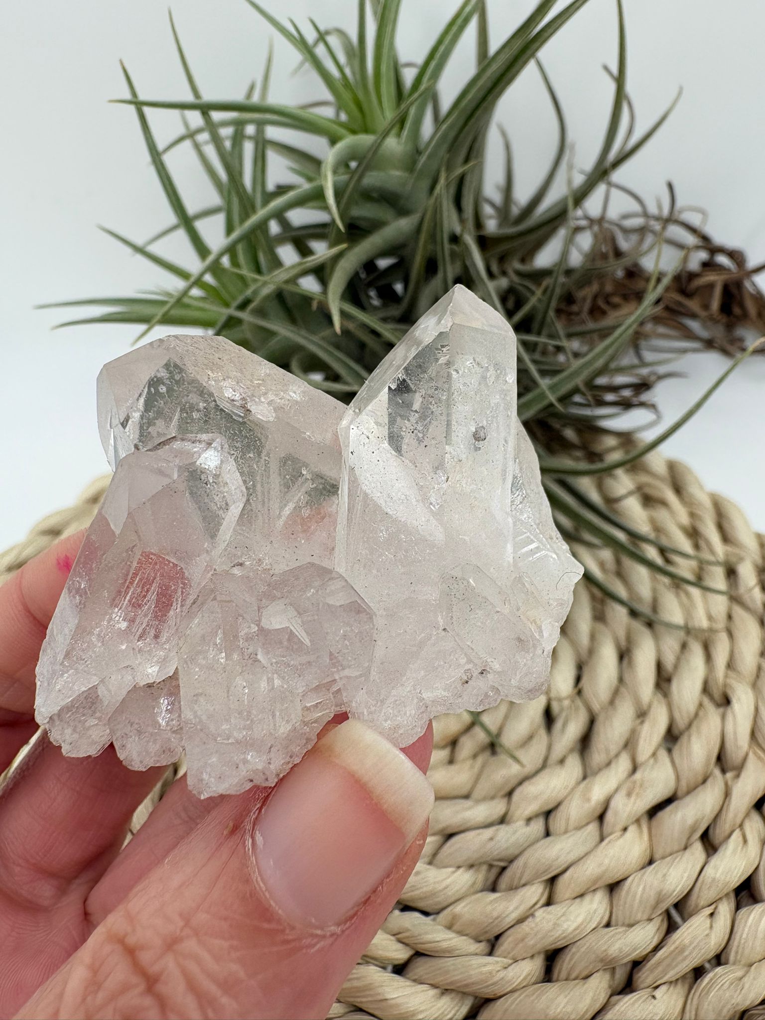 Cuarzo natural en bruto, pieza única con energía pura. Ideal para meditación, decoración y equilibrio energético. Descubre su belleza natural.