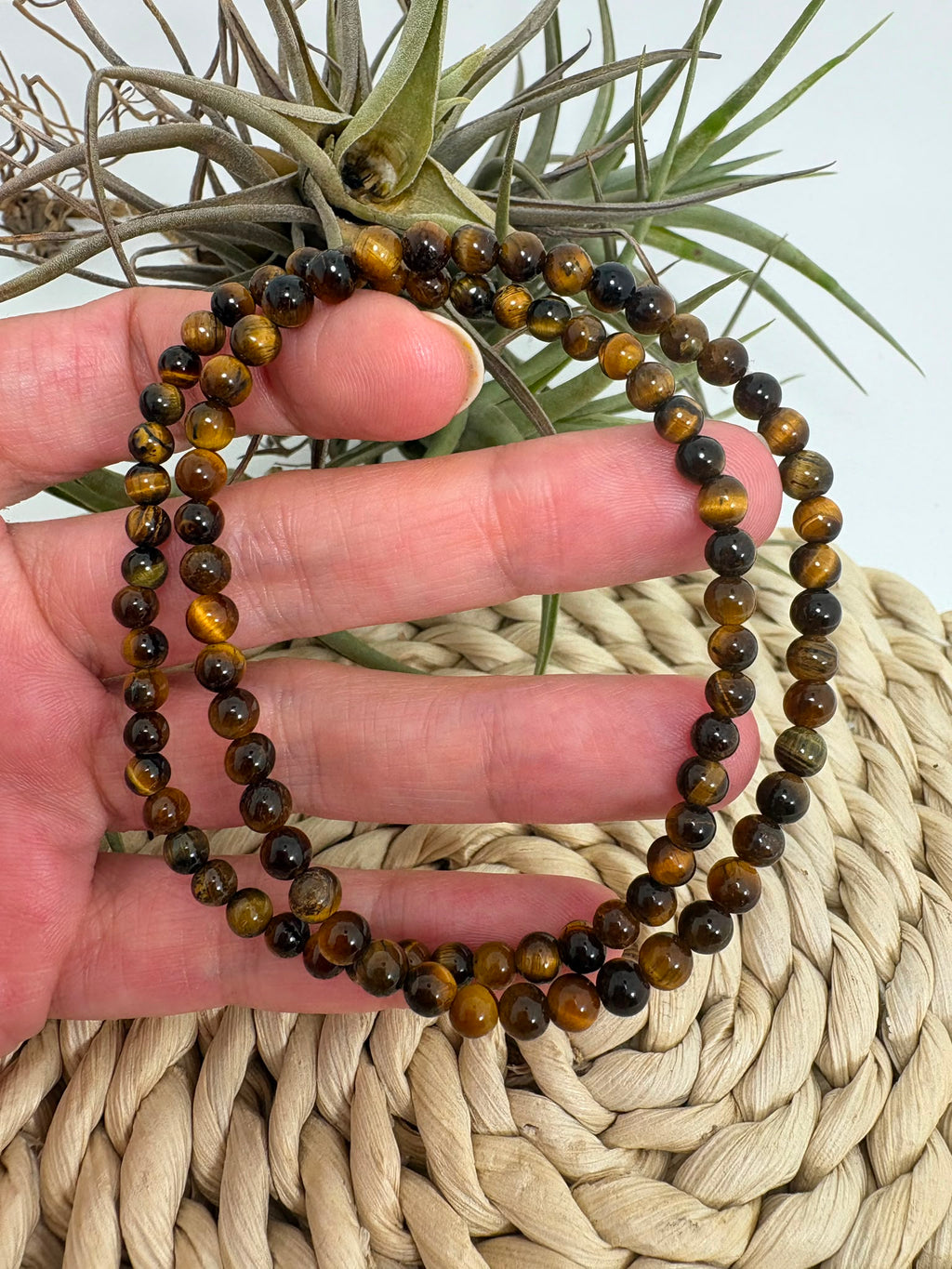 Pulsera ojo de tigre 4mm