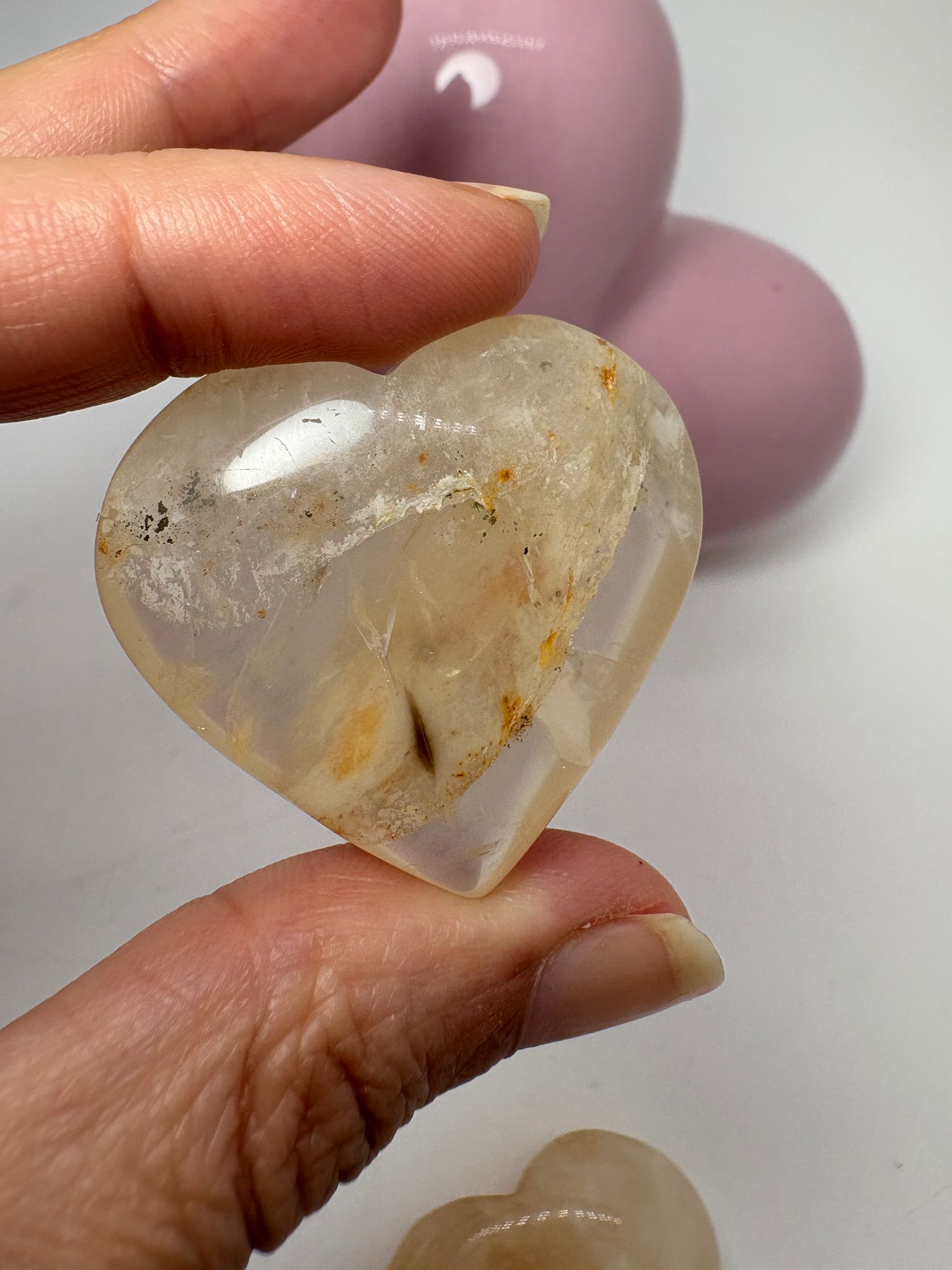 Corazón de cuarzo sanador