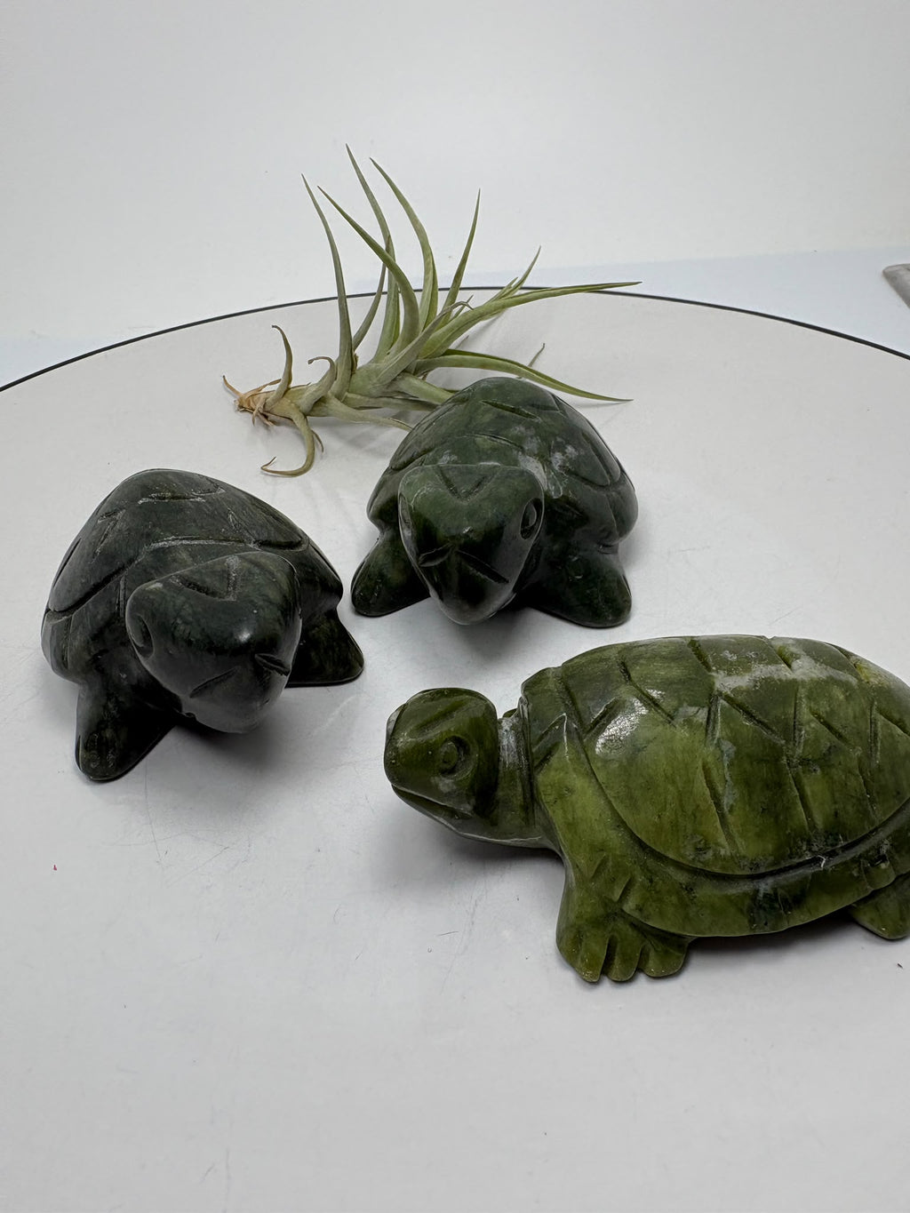 Tortugas talladas en jade nefrita - foto 2