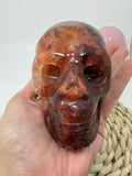 Calavera de cuarzo fuego