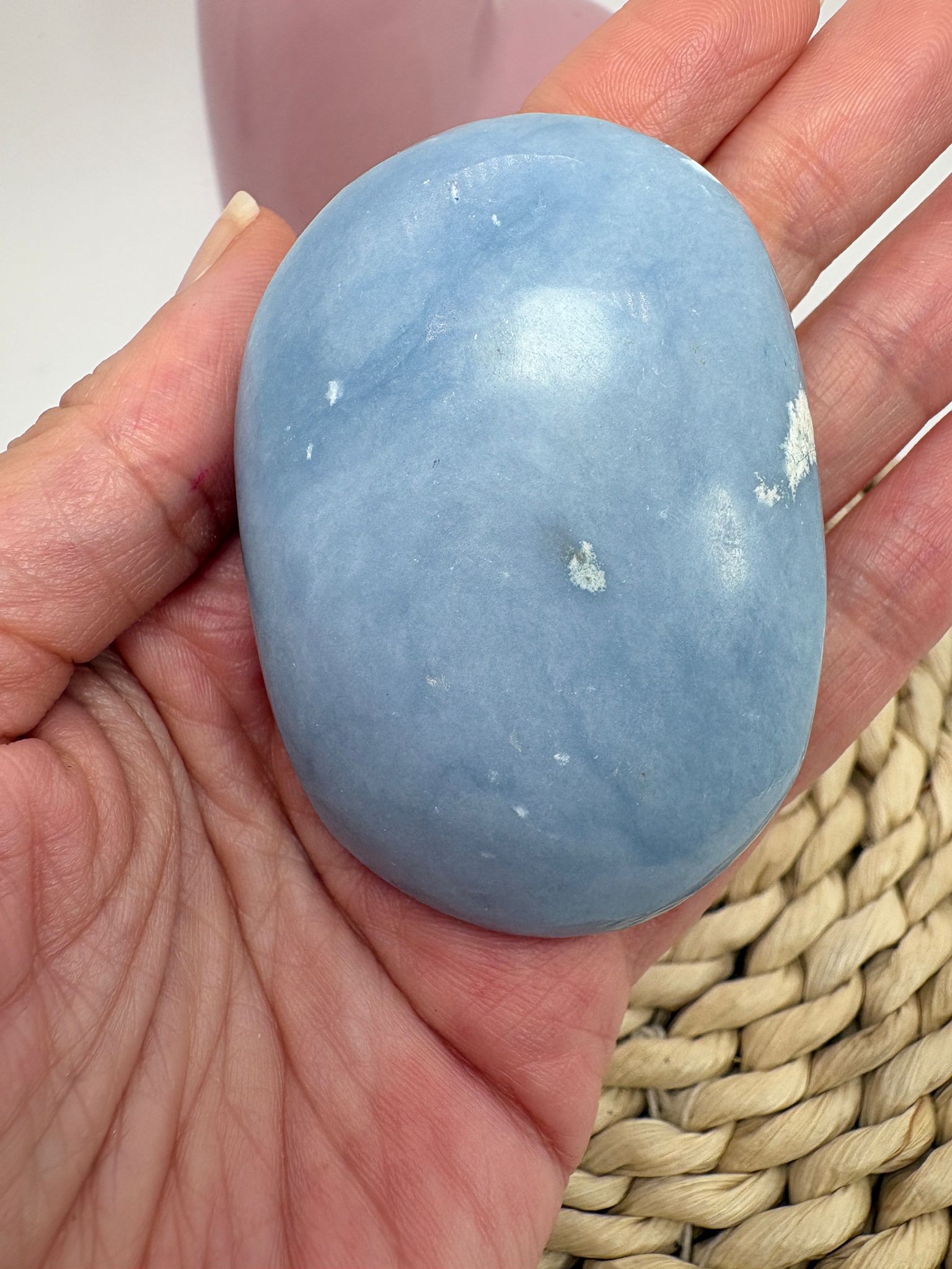 Palmstone de angelita azul