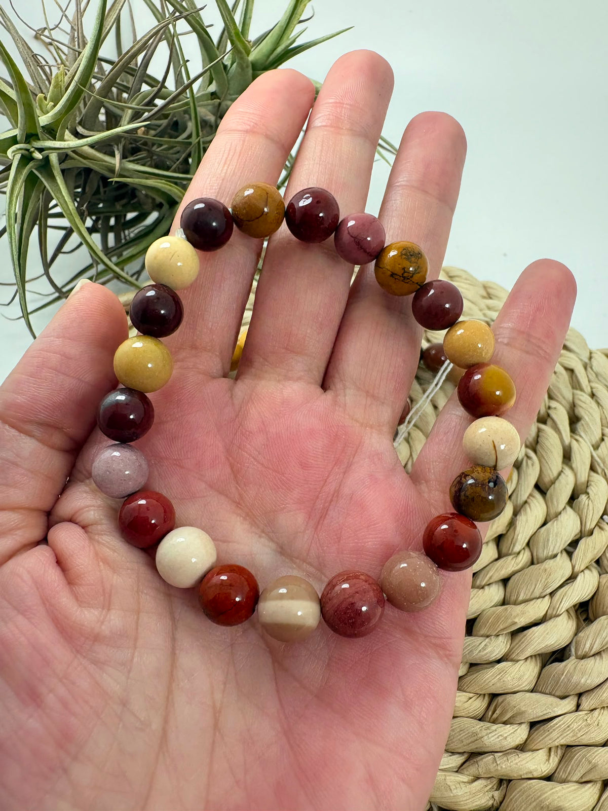 Pulsera de mokaita de 8mm