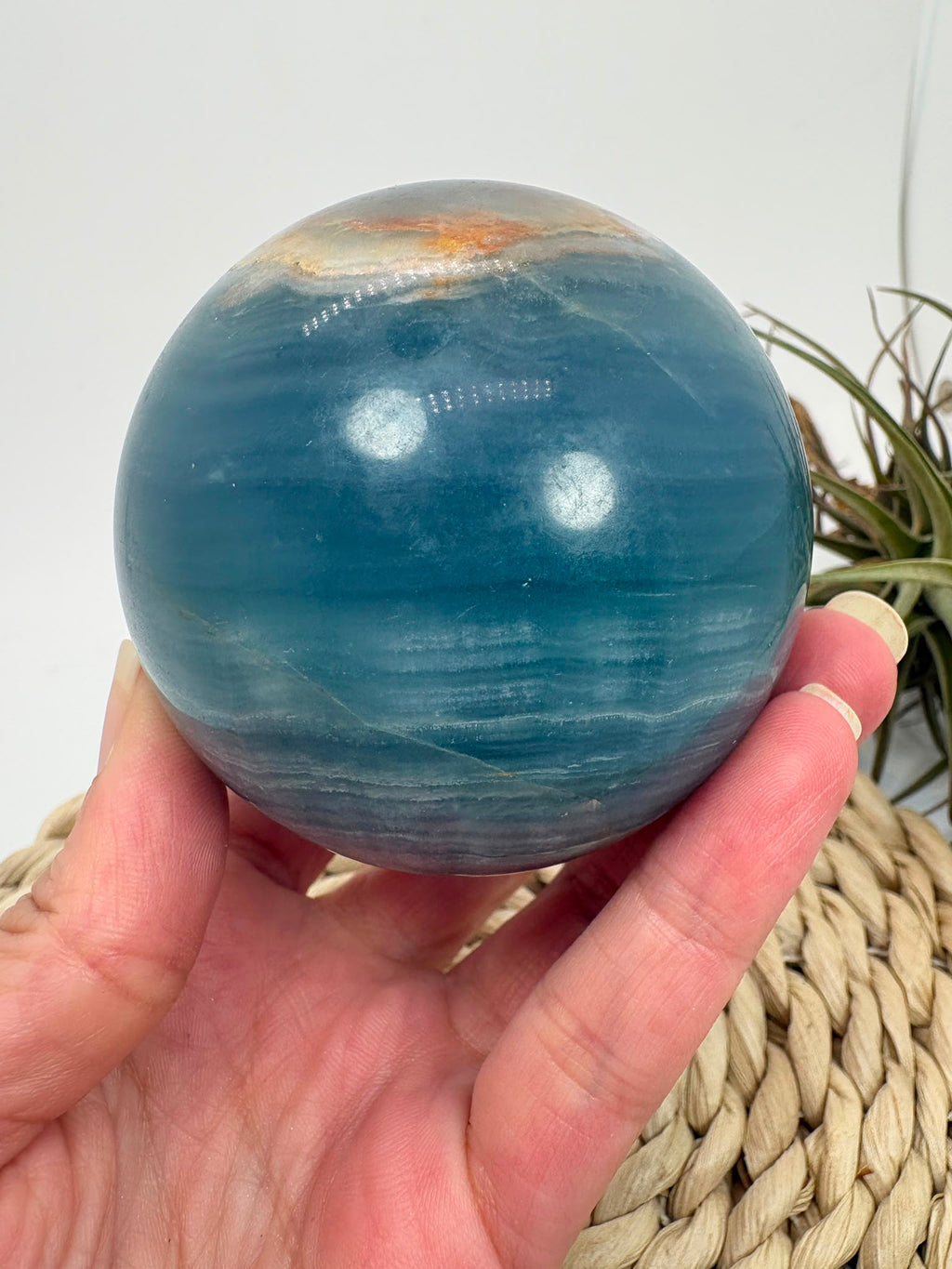 Esfera de ónix azul