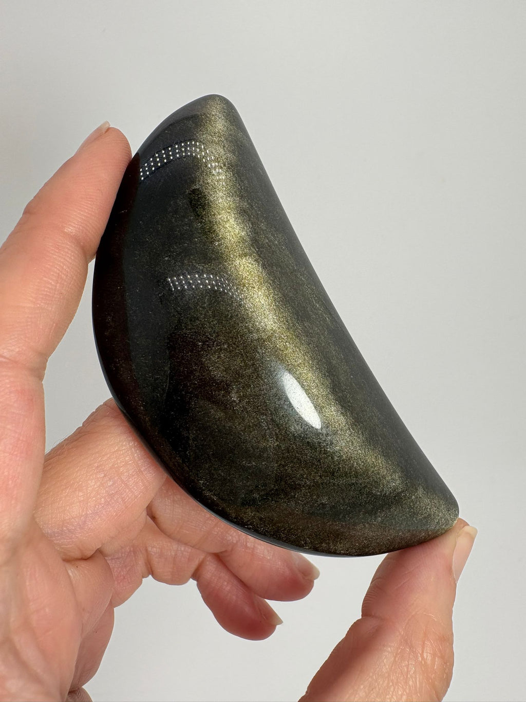 Obsidiana dorada pulida