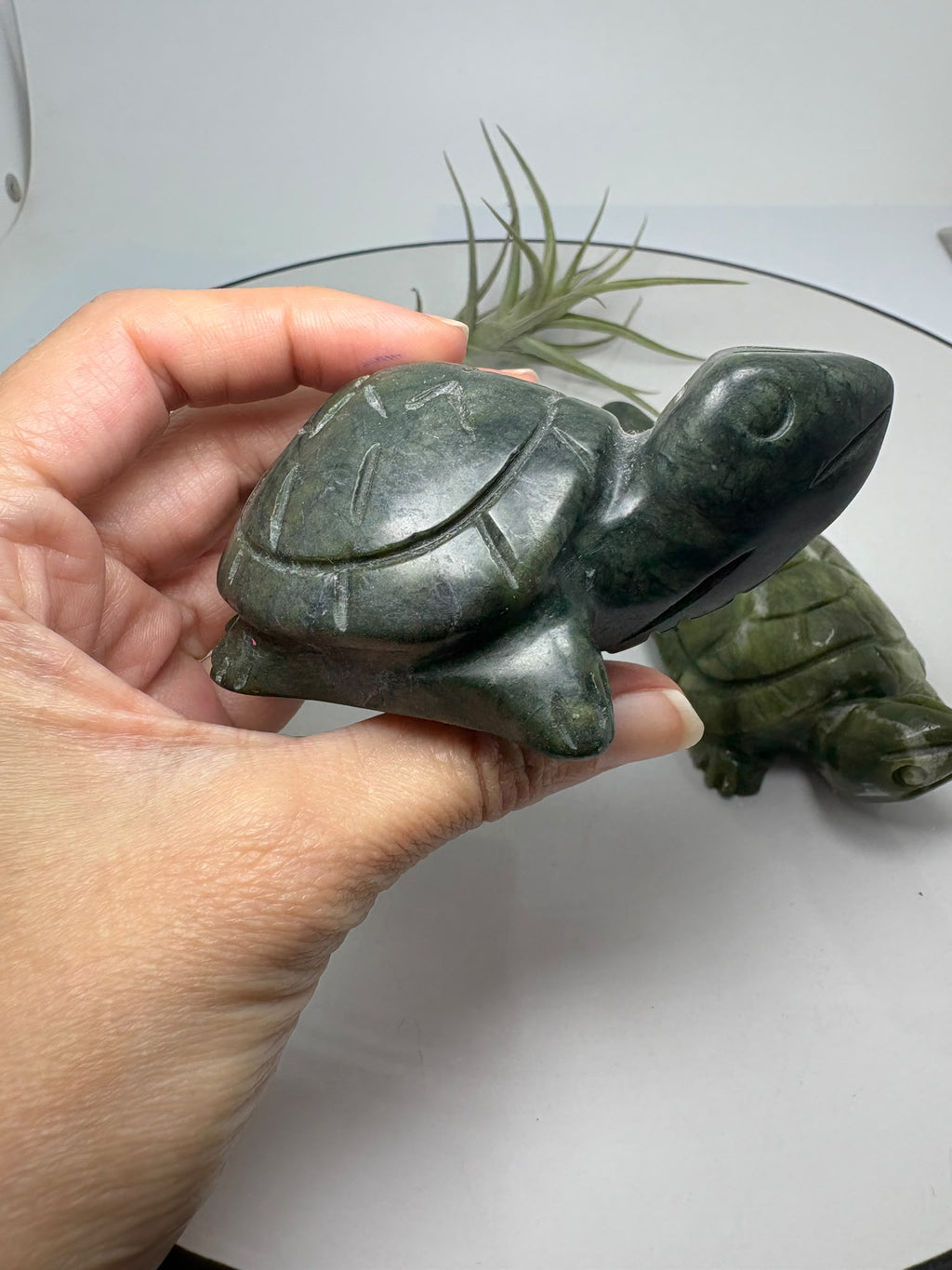 Tortugas talladas en jade nefrita - foto 8
