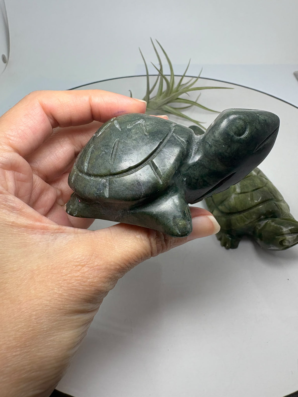 Tortugas talladas en jade nefrita - foto 8