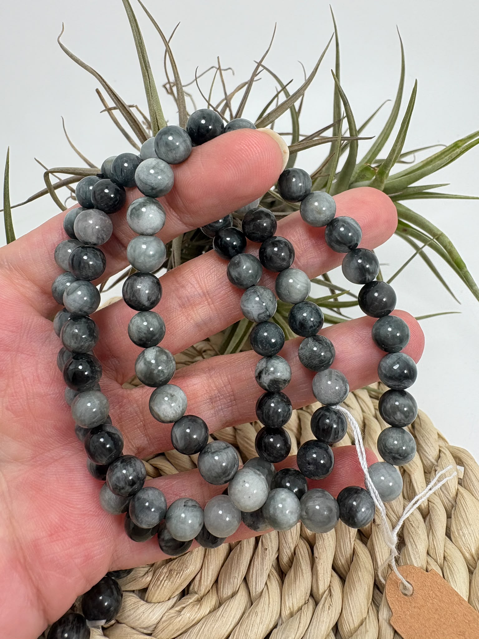 Pulsera de ojo de gato natural