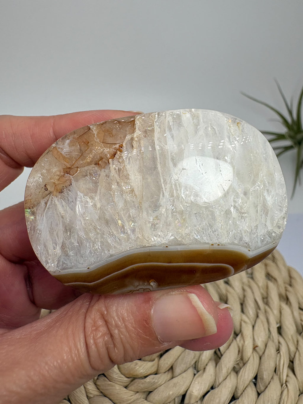 Ágata de botswuana pulida con bandas naturales - foto 6