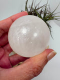 Esferas de calcita blanca de la India