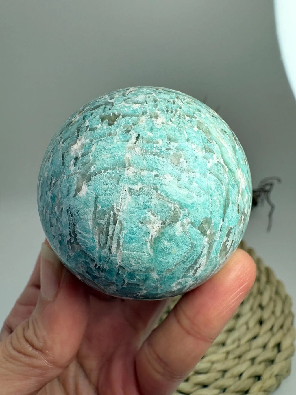 Esfera de amazonita natural