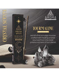 Incienso de turmalina negra, ideal para limpiezas energéticas, limpiar espacios de malas energías, practicas de rituales.  