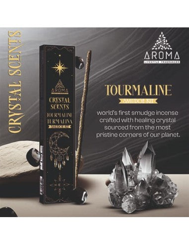 Incienso de turmalina negra, ideal para limpiezas energéticas, limpiar espacios de malas energías, practicas de rituales.  
