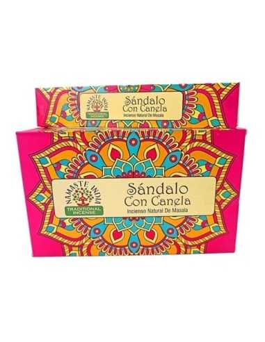 Incienso de sándalo y canela , de varillas tradicional. su aroma suave y delicioso.