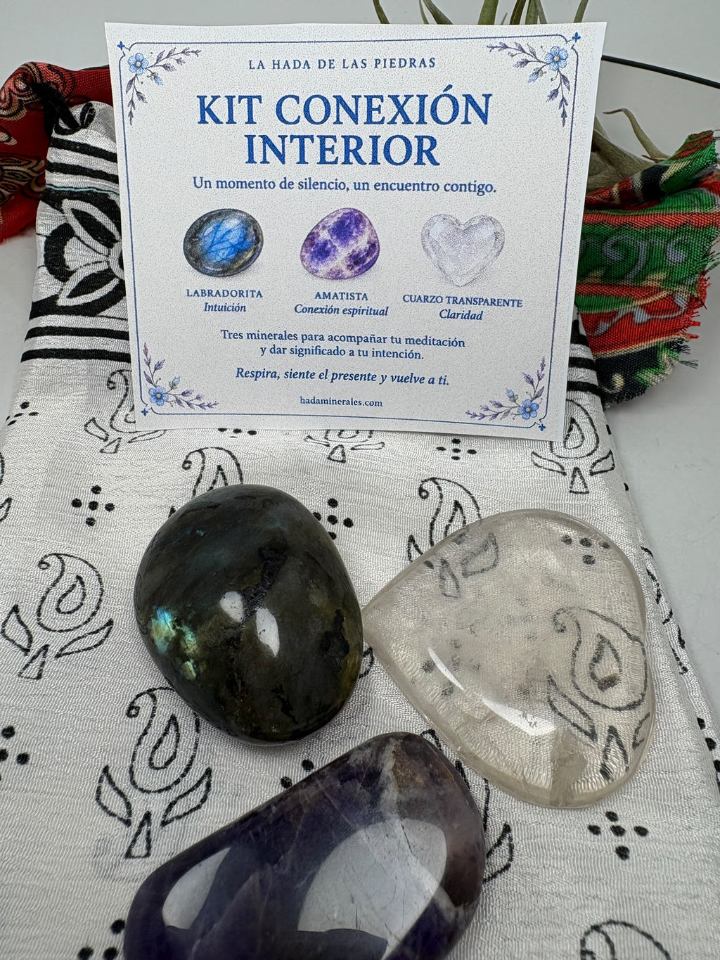 kit conexión interior con 3 minerales 