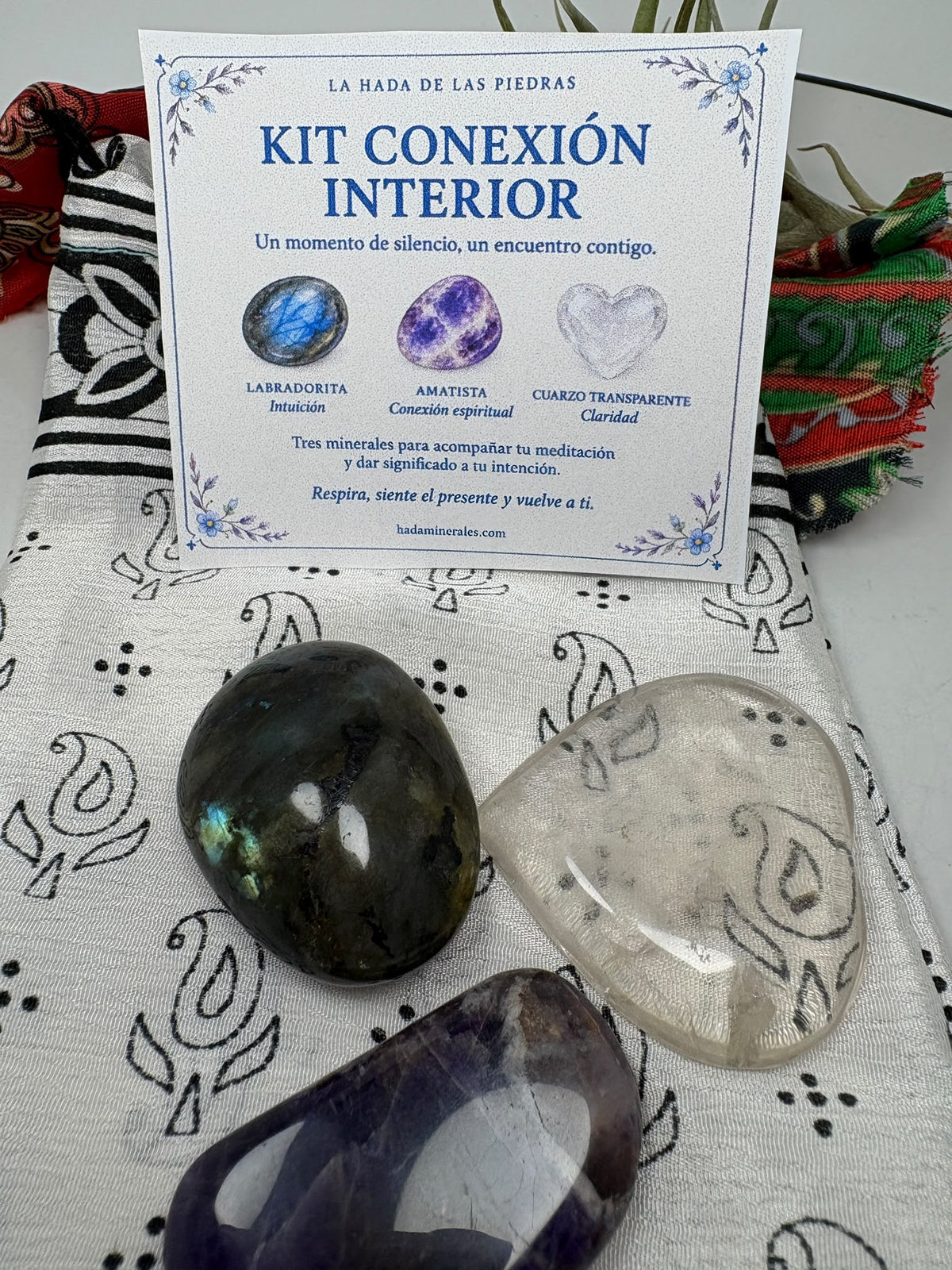 kit conexión interior con 3 minerales 