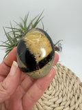 Palmstone de septaria natural. Piedra de equilibrio, protección y conexión con la tierra. Ideal para meditación y estabilidad emocional.